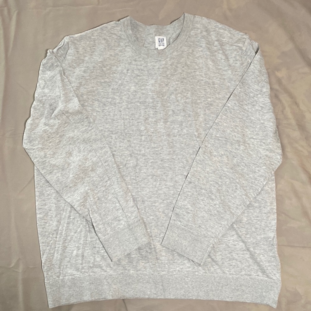 Gap Men’s Grey Crewneck Lightweight Sweater XXL